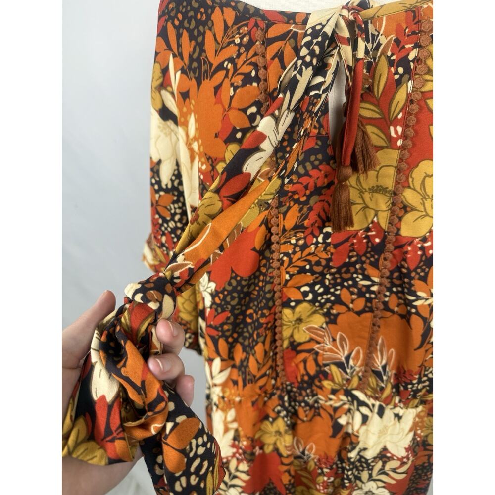 Harlow and Rose Festive Autumn Fall Bold Celebration Dress Size 3x Maximalist - Picture 3 of 8